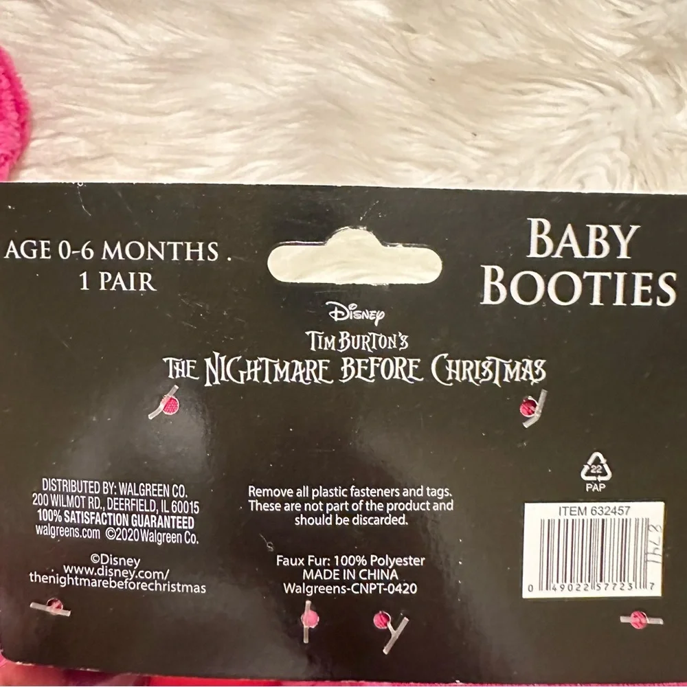 Pink Sally Baby Booties